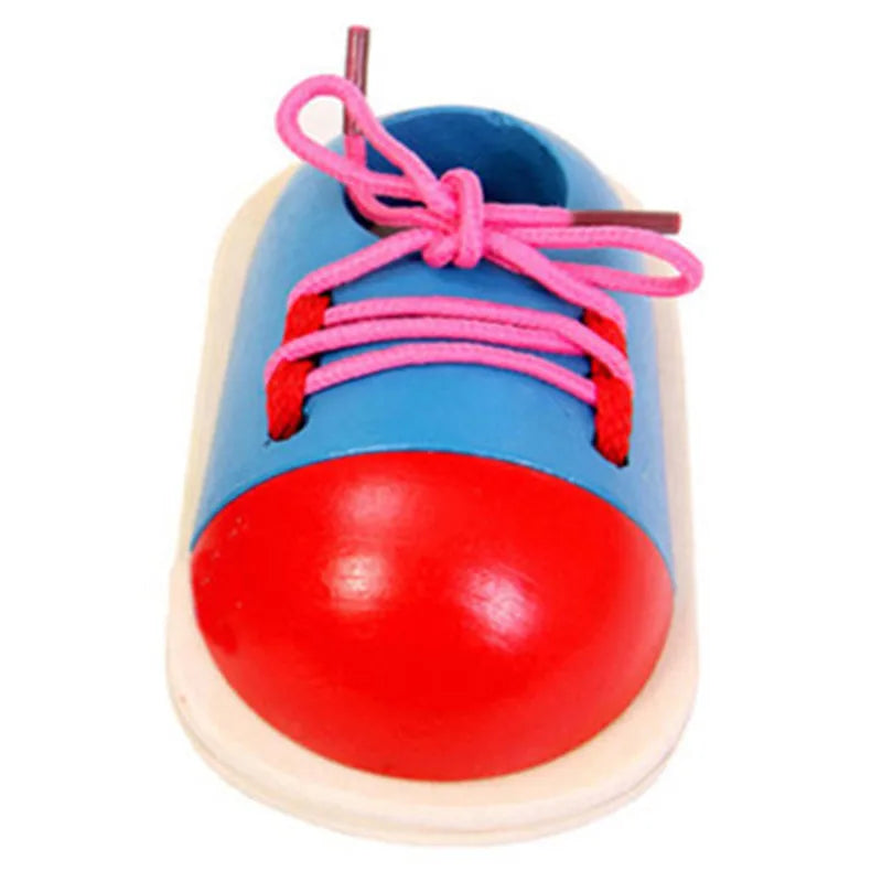 Educational Toddler Lacing Shoes Toy I Montessori-Inspired Toys. Koko Mee