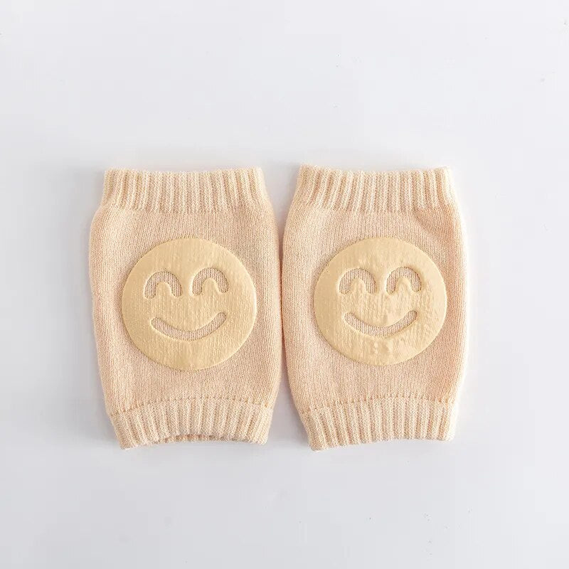 Baby Girls & Boys Non-slip Baby Knee Pads for Crawling at Koko Mee - beige