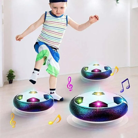 Indoor Outdoor Kids Led Hover Ball I Boy playing with hover ball