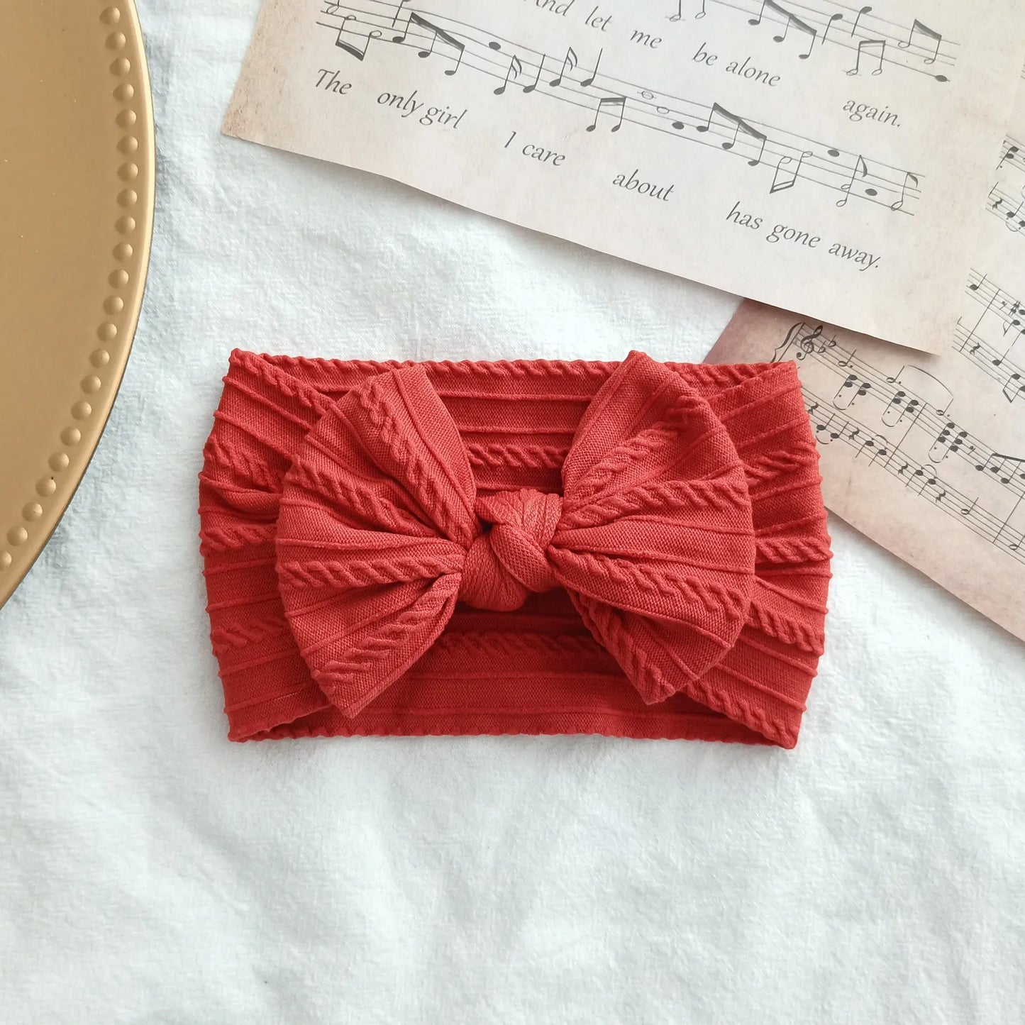 Baby Toddler Headband I Infant Hair Accessory I Bow Red Head Band - Koko Mee