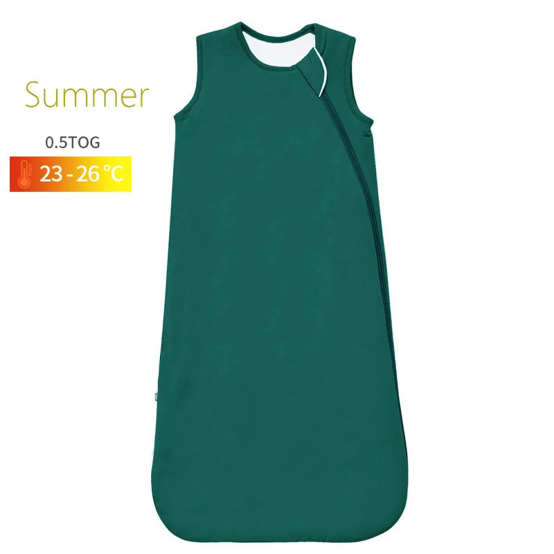 Green Bamboo Fibre Sleeveless Sleep Sack - Koko Mee