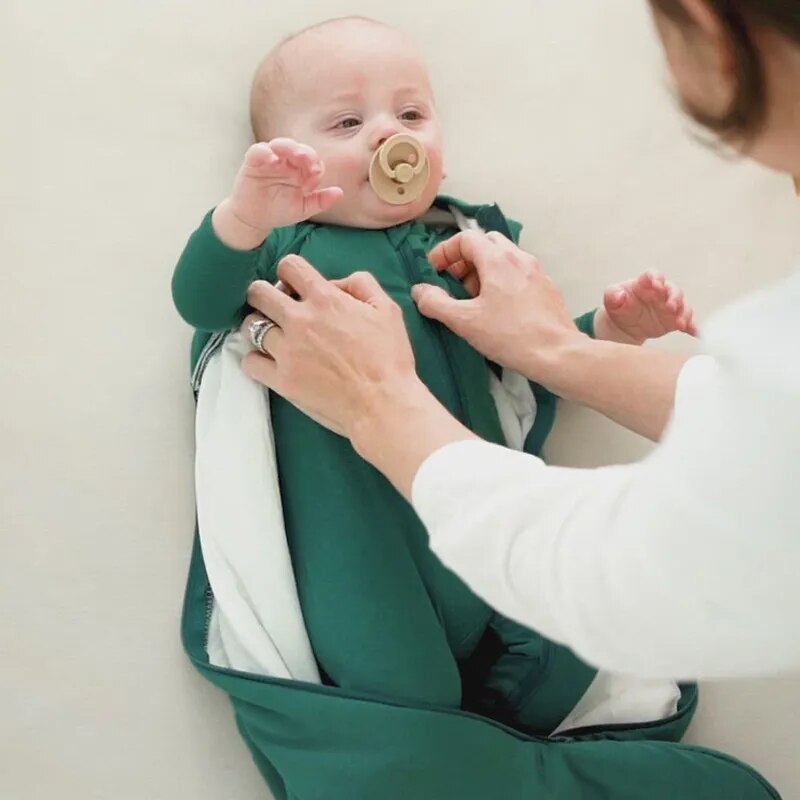 Babies in sleeveless bamboo fibre sleep sacks - Koko Mee
