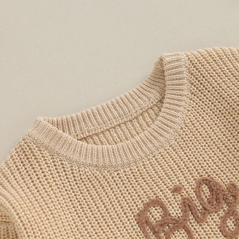 Big Brother, Little Brother Embroidery Sweater - Koko Mee