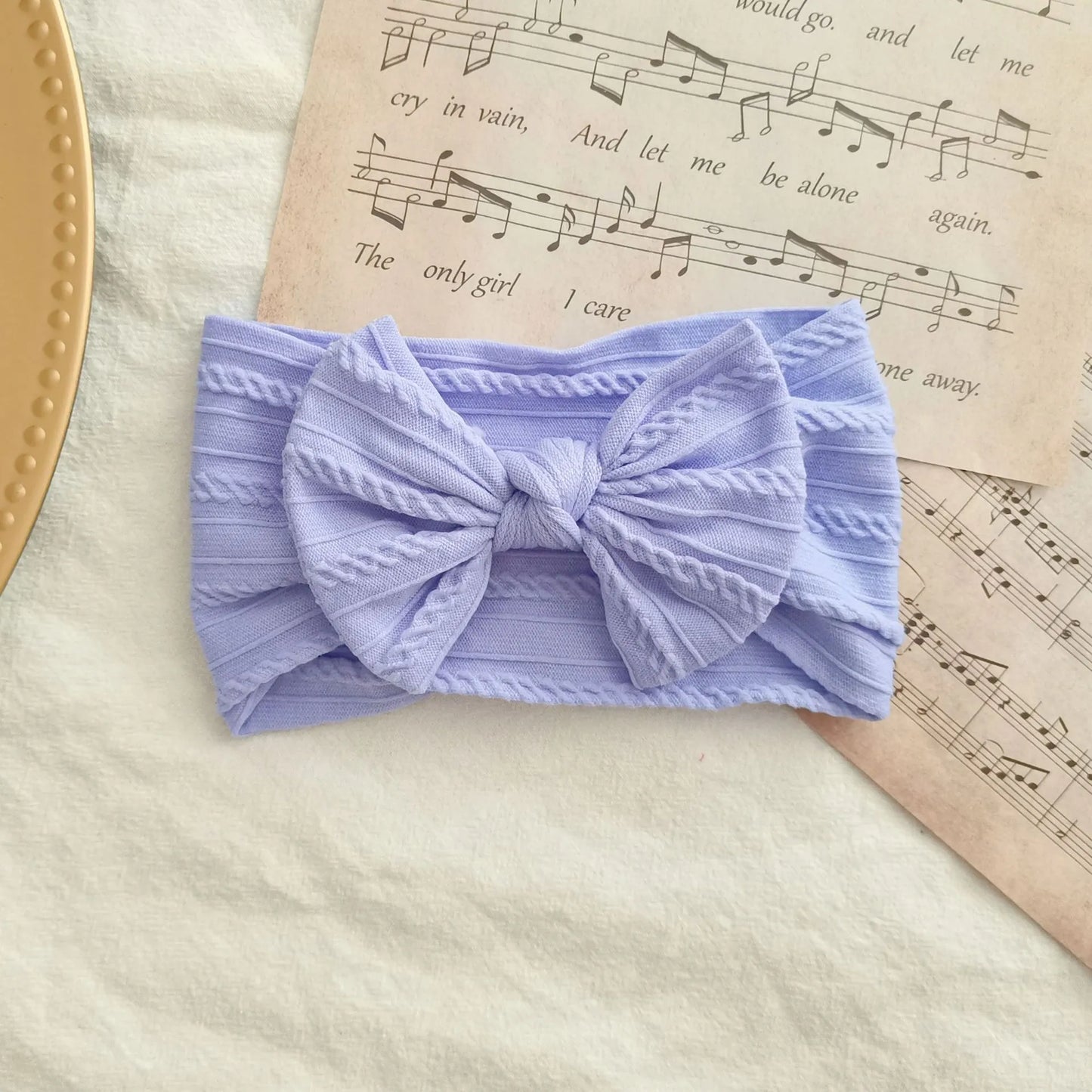 Baby Toddler Headband I Infant Hair Accessory I Bow Purple LilacHead Band - Koko Mee