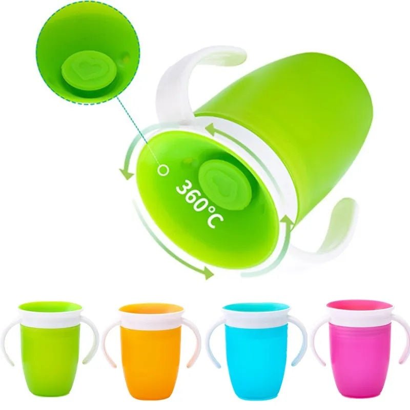 360 Degree Rotatable Baby Learning Cup I Drinking Cup with Double Handle I Leakproof Cup - Koko Mee