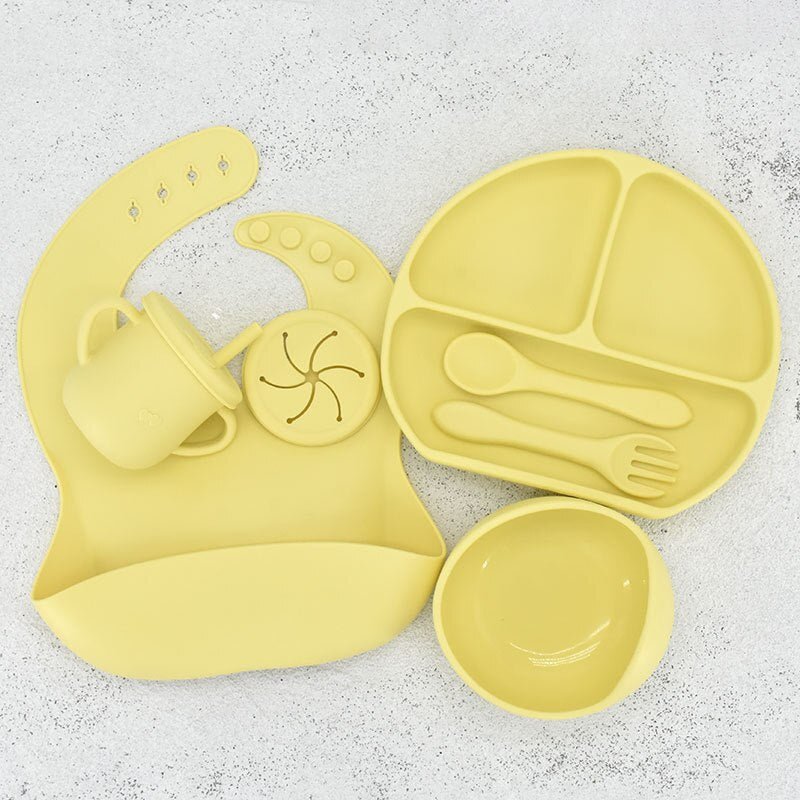 7Pc Baby Silicone Tableware - Koko MeeBaby tableware