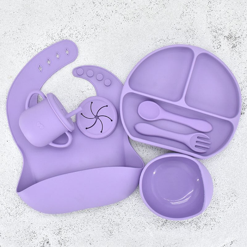 7Pc Baby Silicone Tableware - Koko MeeBaby tableware