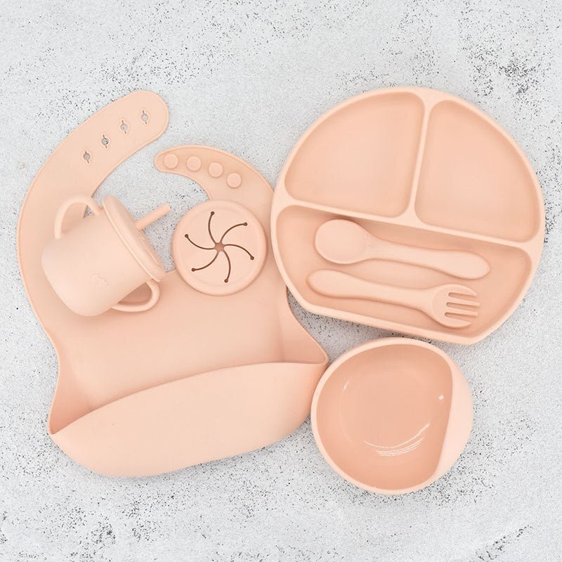 7Pc Baby Silicone Tableware - Koko MeeBaby tableware