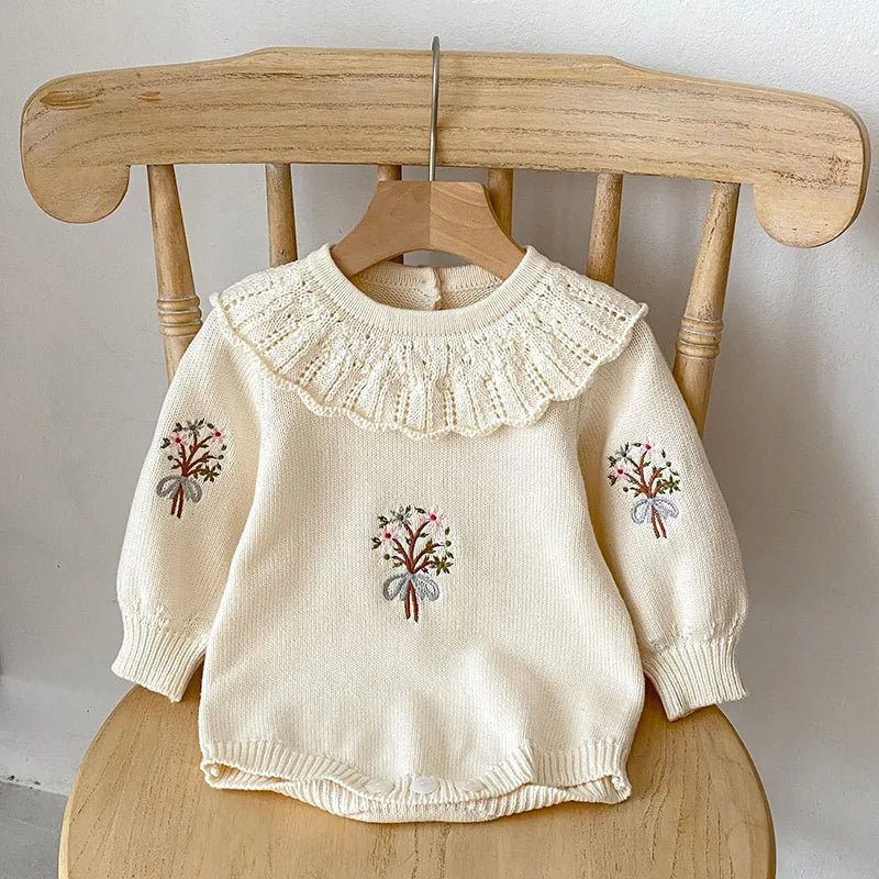 Baby Toddler Girls Embroidery Sweater - Koko Mee