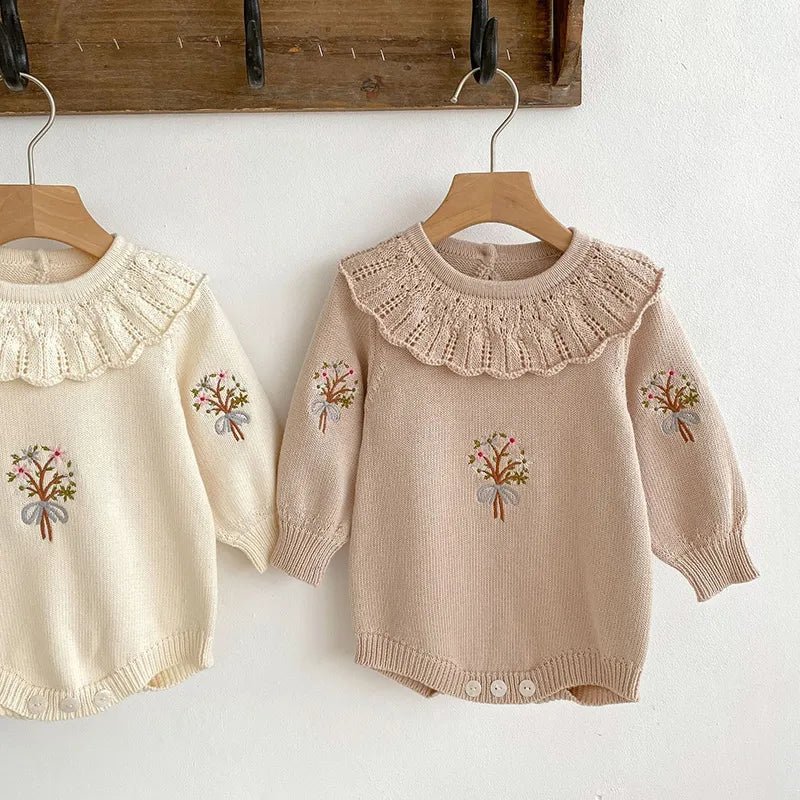 Baby Toddler Girls Embroidery Sweater - Koko Mee
