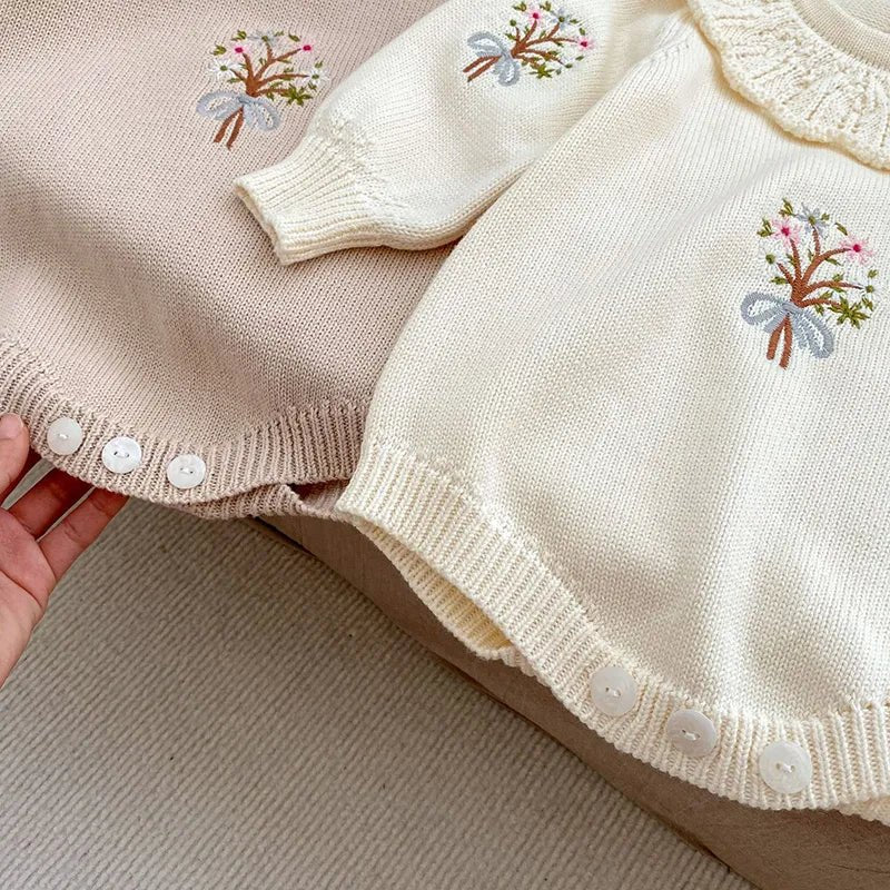 Baby Toddler Girls Embroidery Sweater - Koko Mee