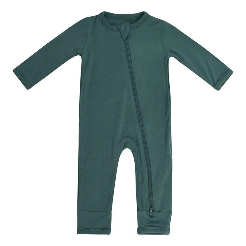Bamboo Fiber Baby Romper I Newborn Zipper Onesie I Long-Sleeve Toddler Onesie - Koko Mee