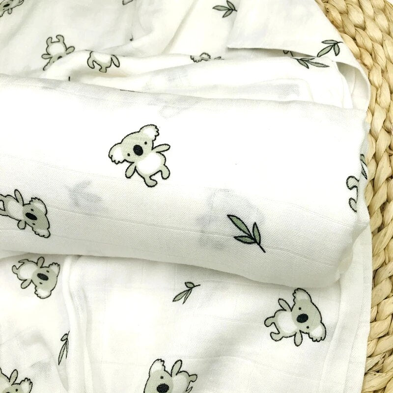 Bamboo Fiber Baby Swaddle Blanket - Koko Mee