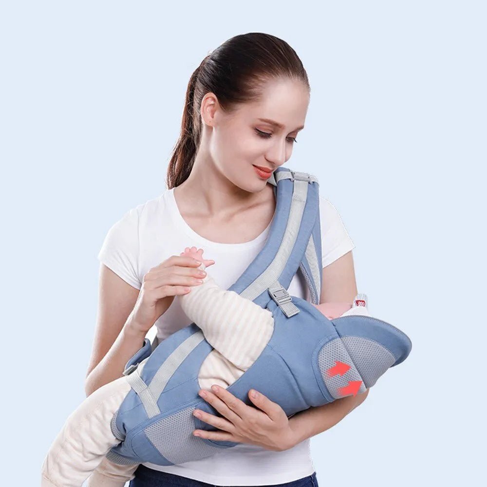 Ergonomic Baby Carrier Waist Stool With Storage Bag - Koko Mee