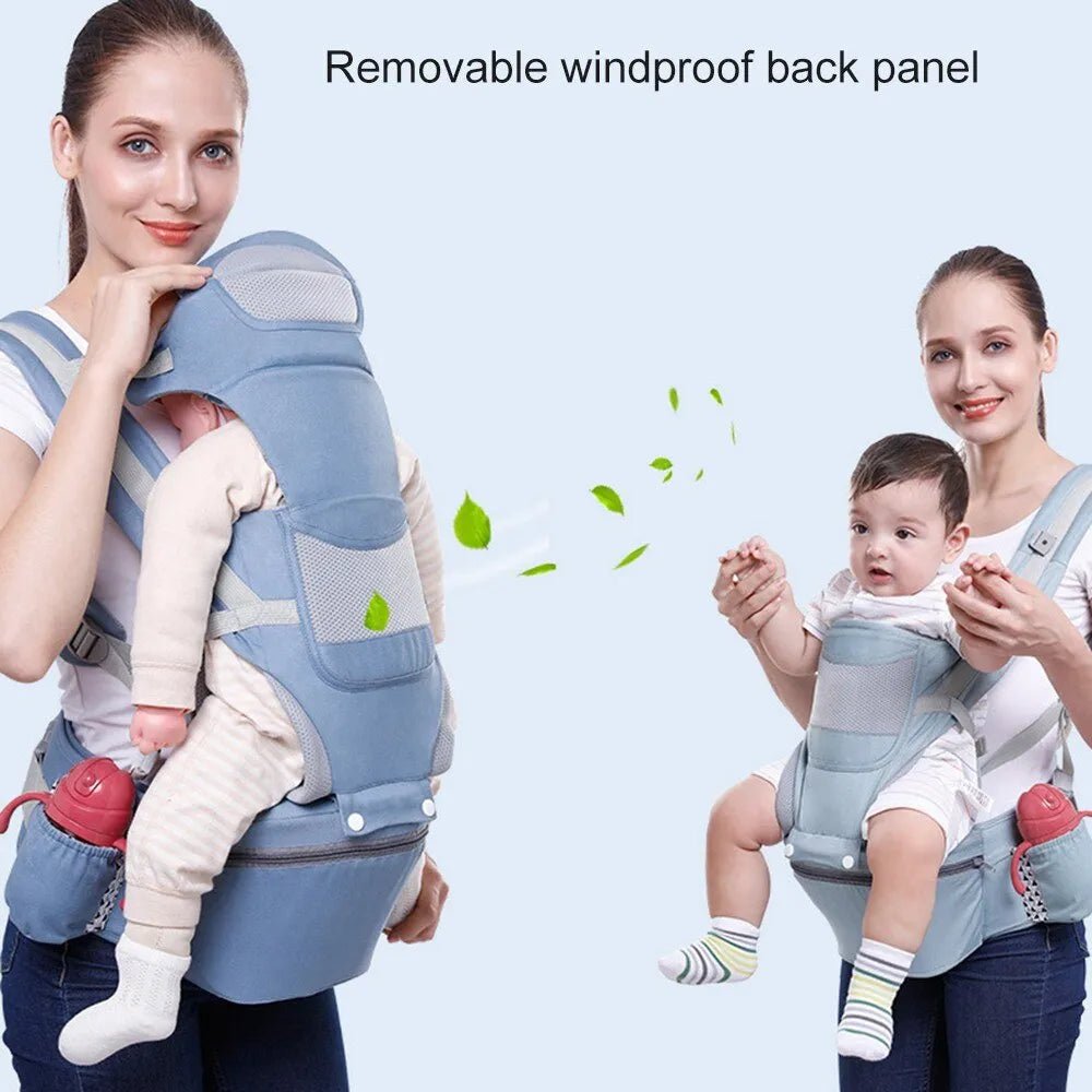 Ergonomic Baby Carrier Waist Stool With Storage Bag - Koko Mee