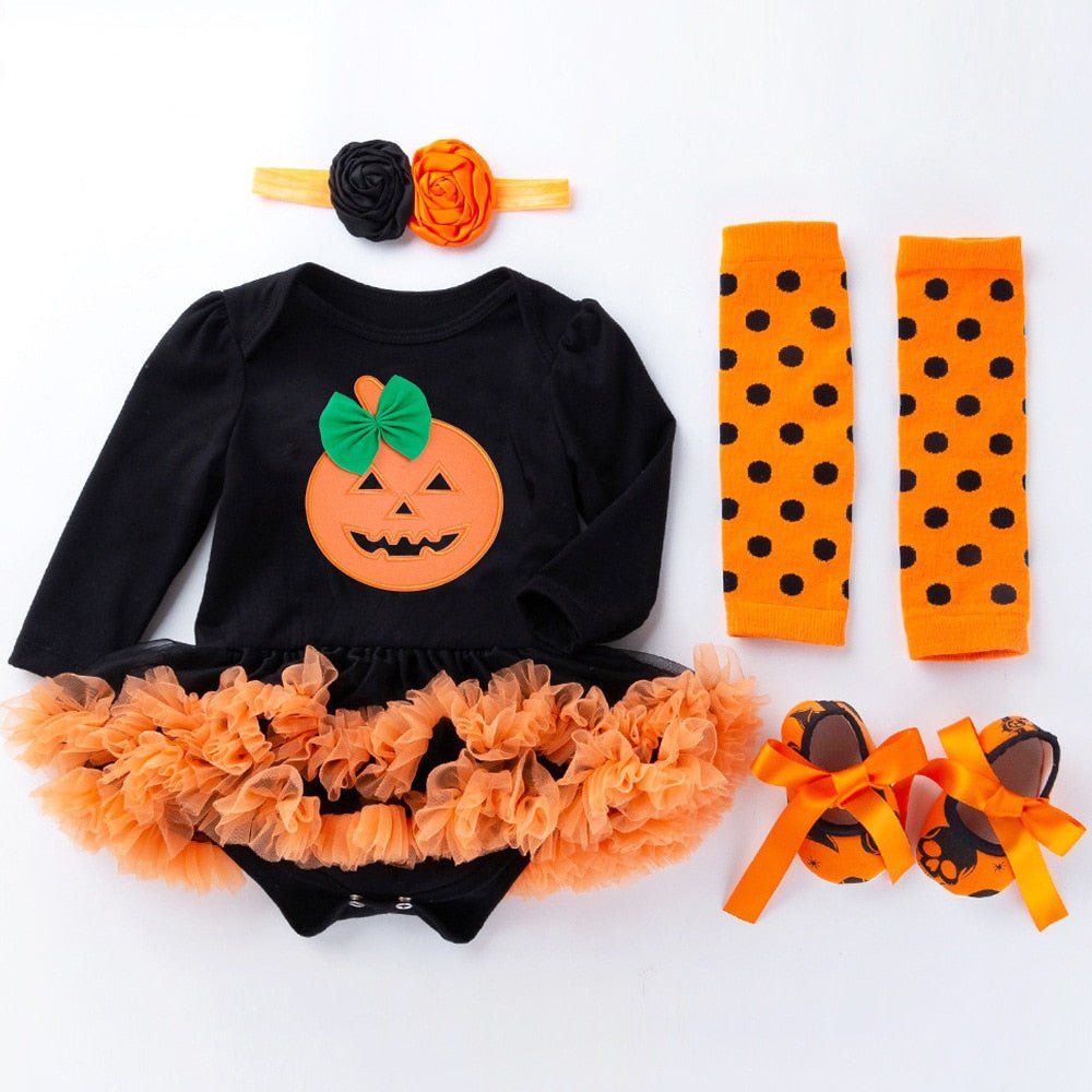 Halloween Baby Girls Pumpkin Costume Pumpkin - Koko Mee