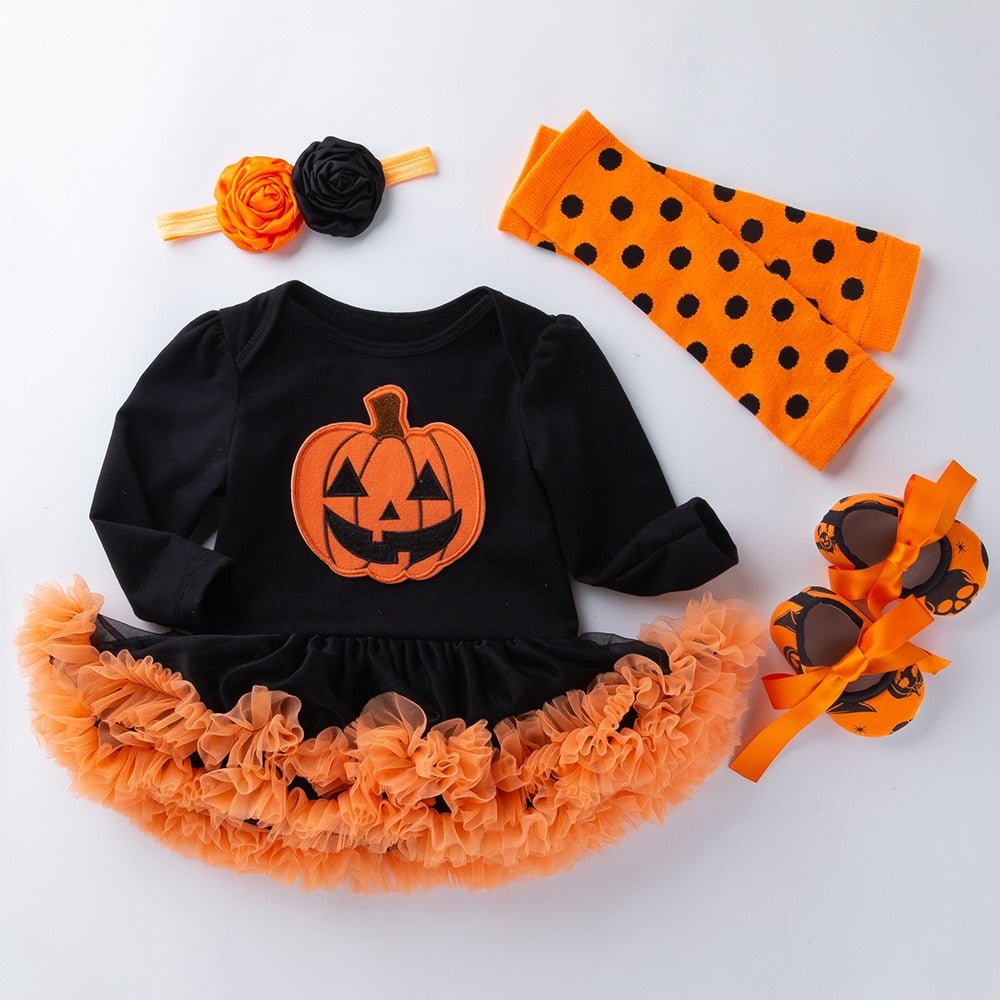 Halloween Baby Girls Pumpkin Costume Pumpkin - Koko Mee