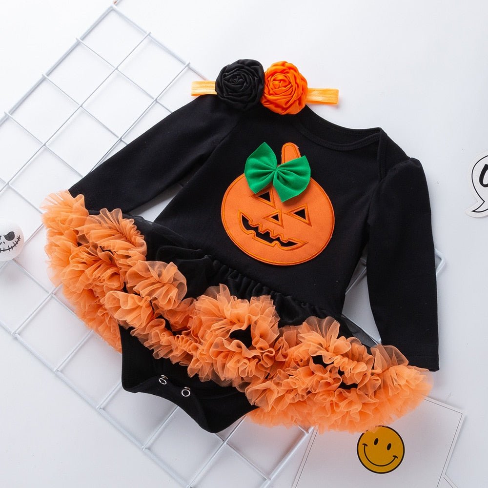 Halloween Baby Girls Pumpkin Costume Pumpkin - Koko Mee