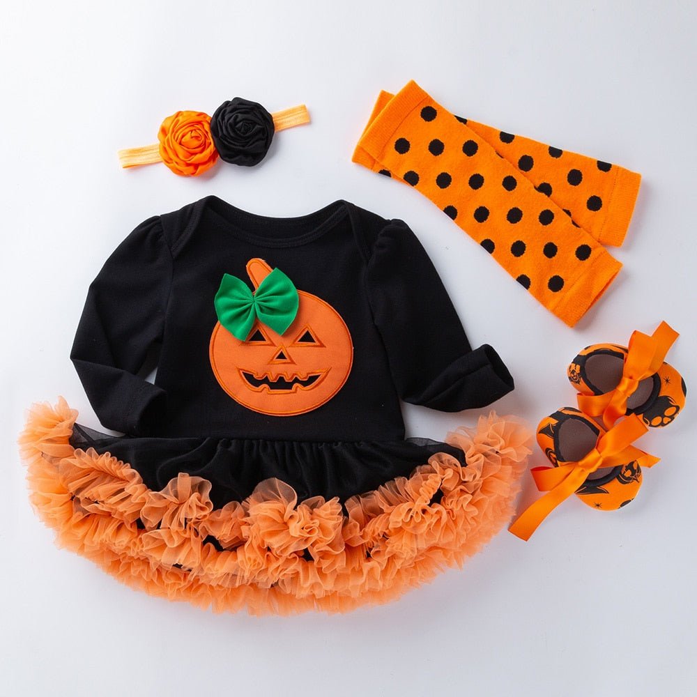 Halloween Baby Girls Pumpkin Costume Pumpkin - Koko Mee