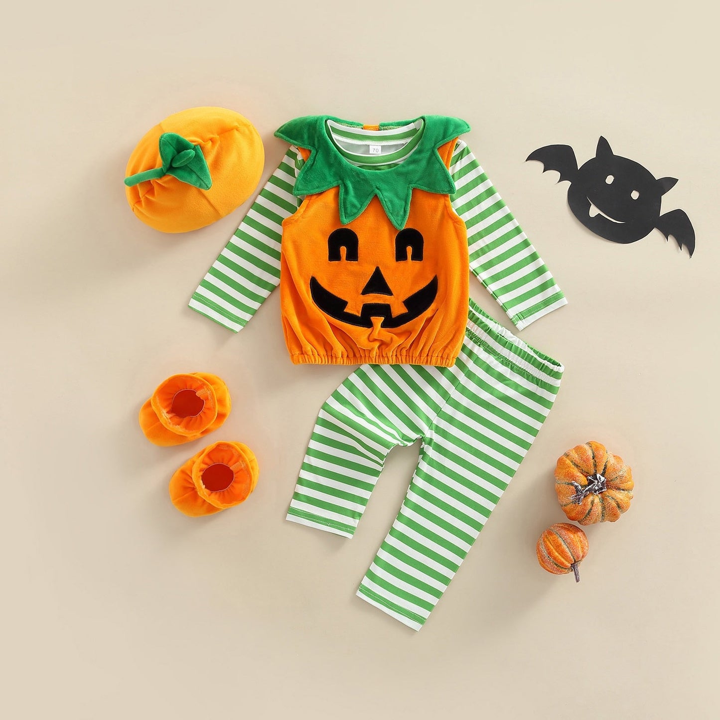 Halloween Pumpkin Print Costume for Baby and Toddler - Koko Mee