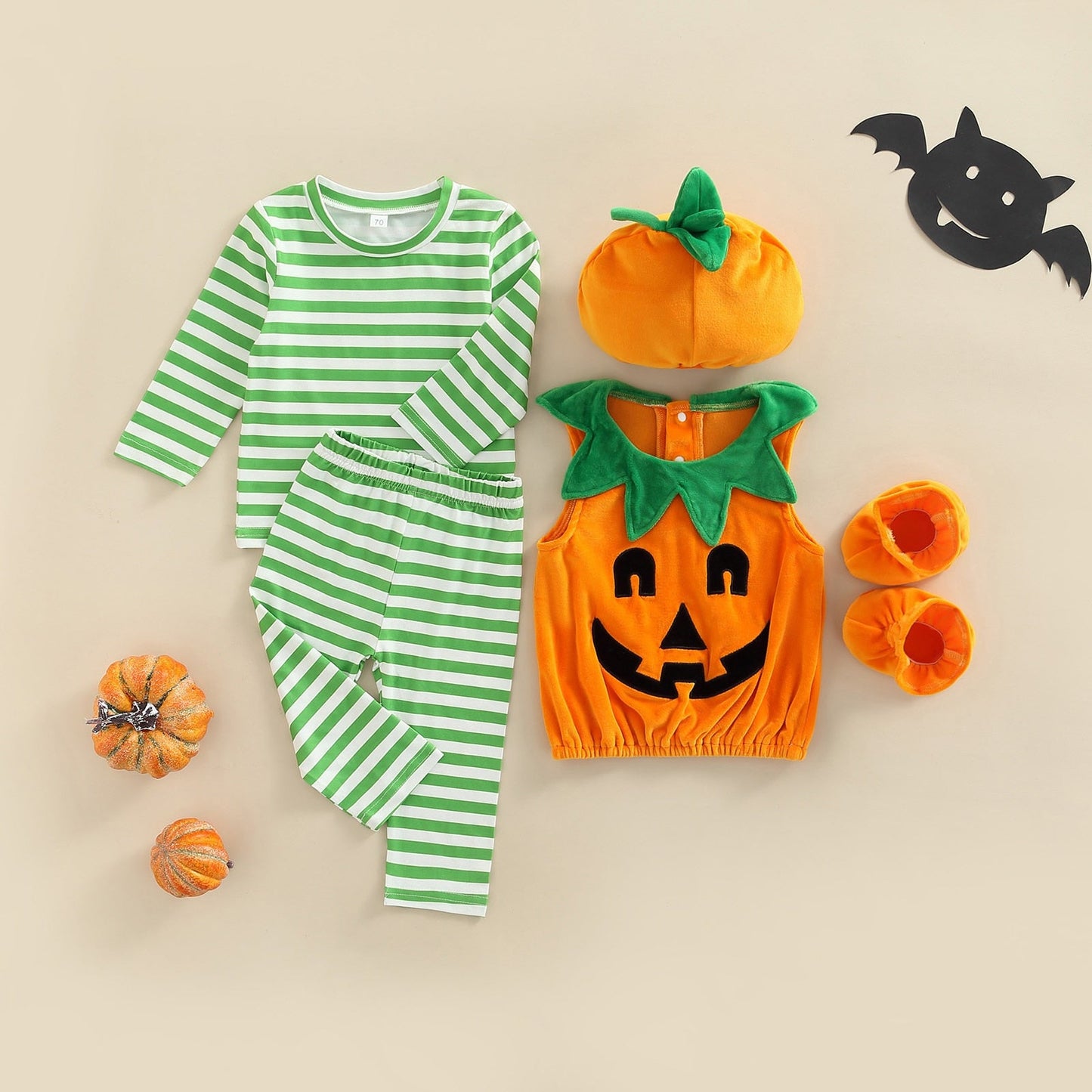 Halloween Pumpkin Print Costume for Baby and Toddler - Koko Mee