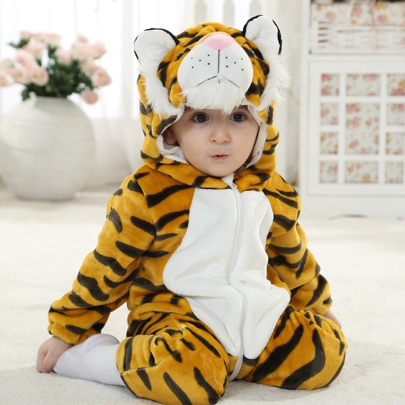 Infant Toddler Animal Costumes I Rabbit Dog Lion Tiger Dinosaur Onesies I Halloween I Romper - Koko Mee