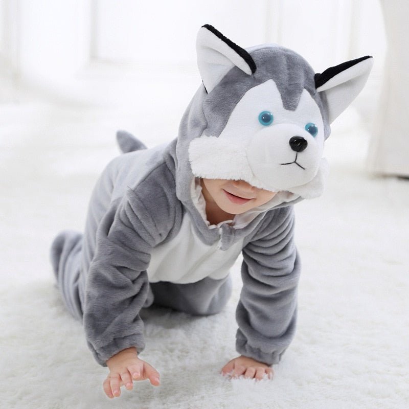 Infant Toddler Animal Costumes I Rabbit Dog Lion Tiger Dinosaur Onesies I Halloween I Romper - Koko Mee