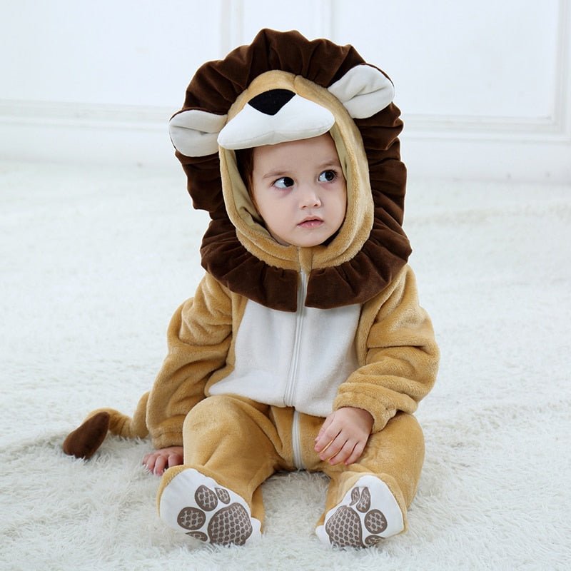 Infant Toddler Animal Costumes I Rabbit Dog Lion Tiger Dinosaur Onesies I Halloween I Romper - Koko Mee