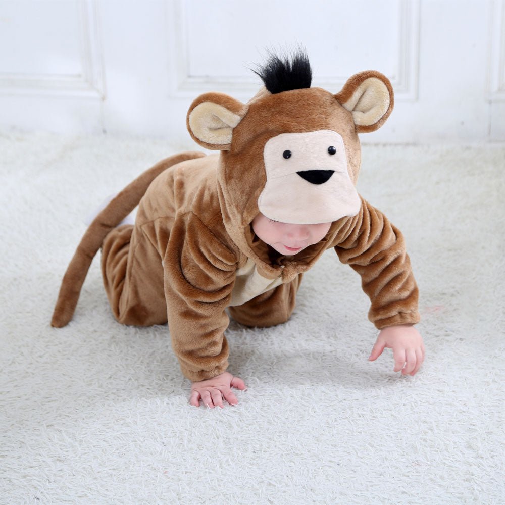 Infant Toddler Animal Costumes I Rabbit Dog Lion Tiger Dinosaur Onesies I Halloween I Romper - Koko Mee