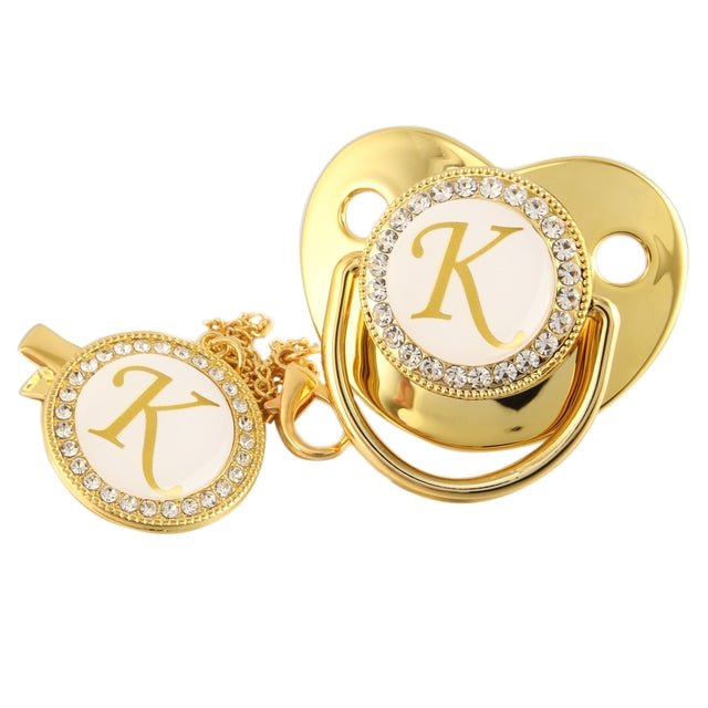 Initial Baby Letter Pacifier - Koko Mee