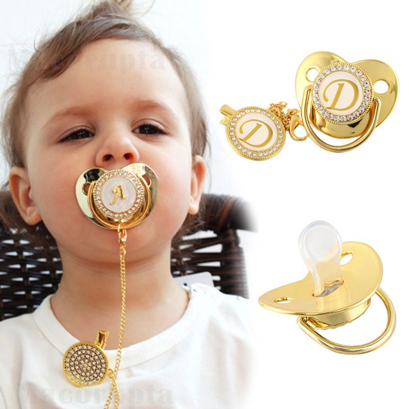 Initial Baby Letter Pacifier - Koko Mee