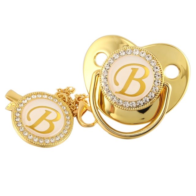 Initial Baby Letter Pacifier - Koko Mee