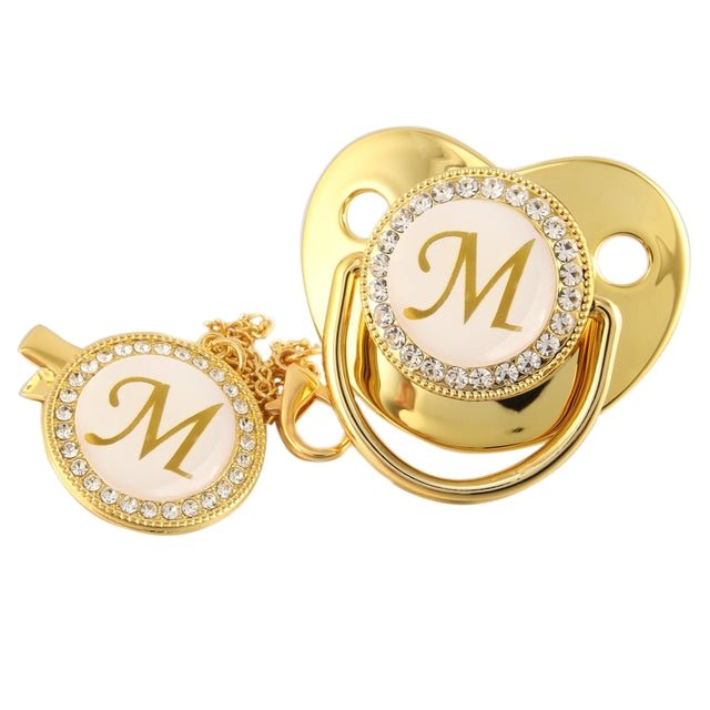 Initial Baby Letter Pacifier - Koko Mee