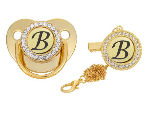 Initial Baby Letter Pacifier - Koko Mee