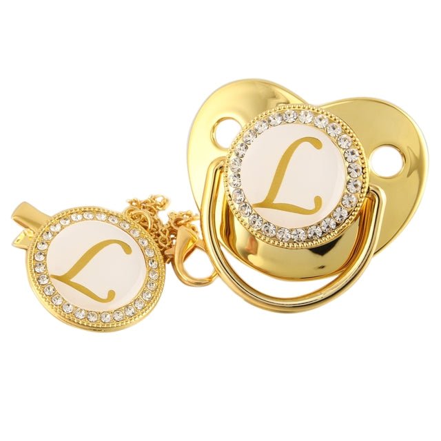 Initial Baby Letter Pacifier - Koko Mee