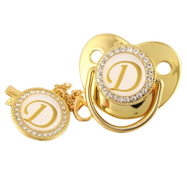 Initial Baby Letter Pacifier - Koko Mee