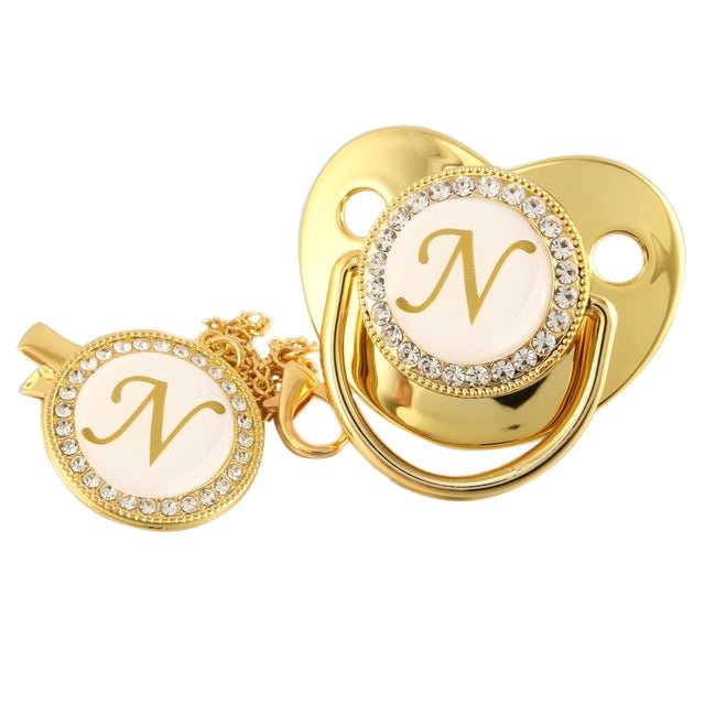 Initial Baby Letter Pacifier - Koko Mee