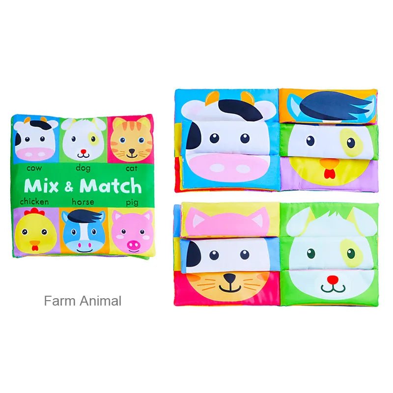 Kidsbele Baby Soft Books I Mix&Match Colorful Early Learning Educational Toys - Koko Mee