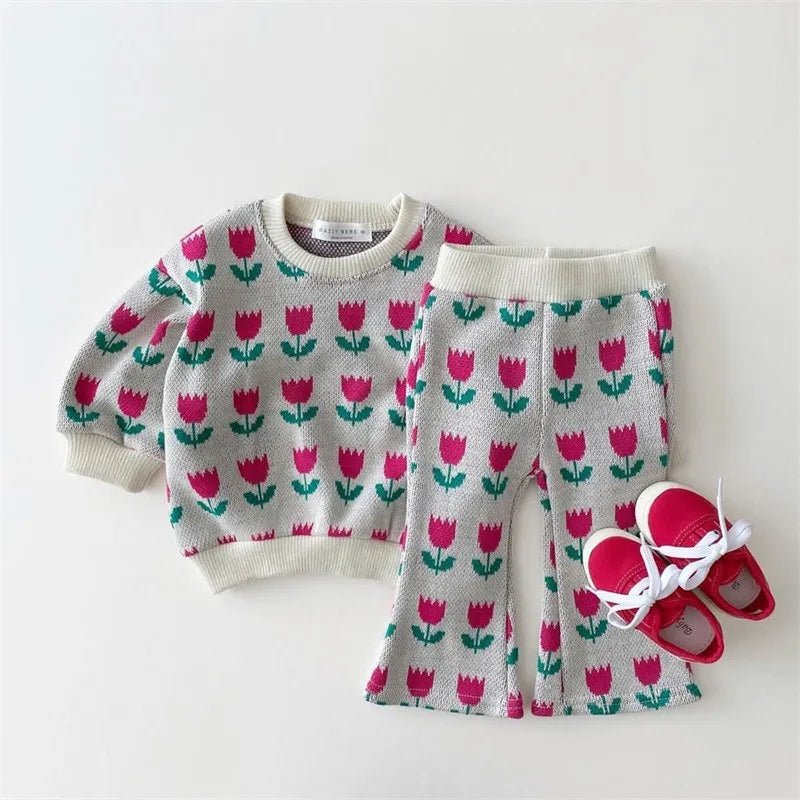 Toddler Baby Girl Sweater Set - Koko Mee