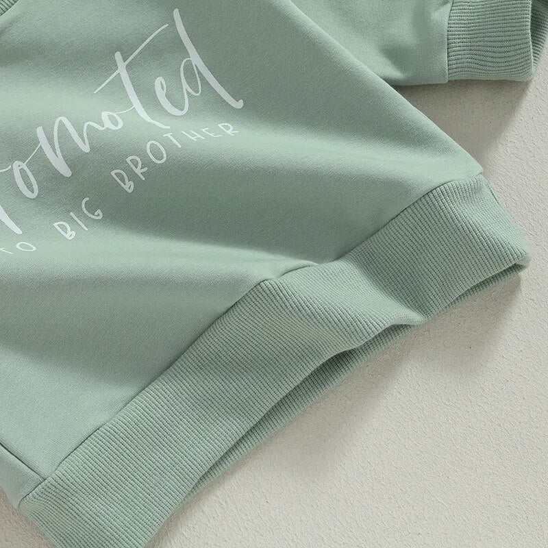 Toddler and Baby "Promoted to Big Sister" and Promoted to Big brother Sweatshirt - Koko mee