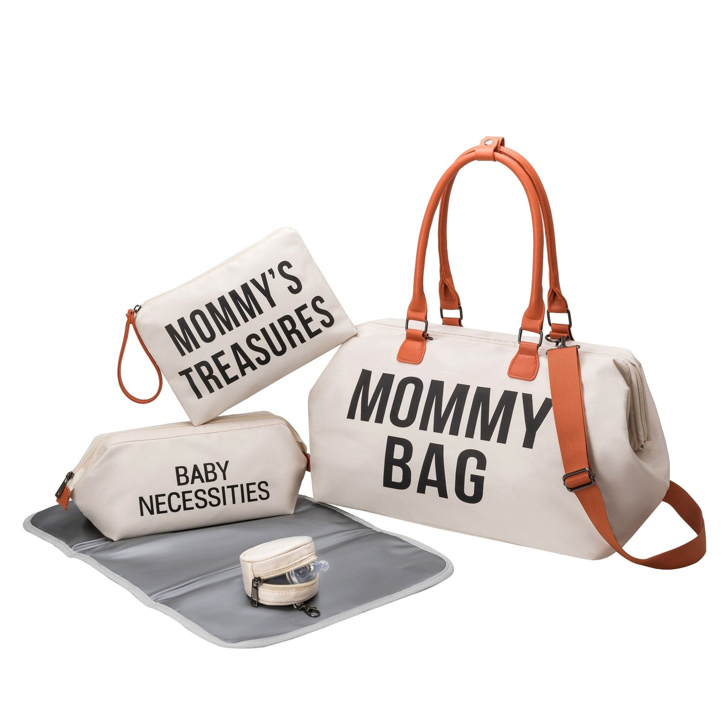 5Pc Embroidered Travel Mommy Diaper Bag I Portable Maternity Bag-Koko Mee-Koko Mee