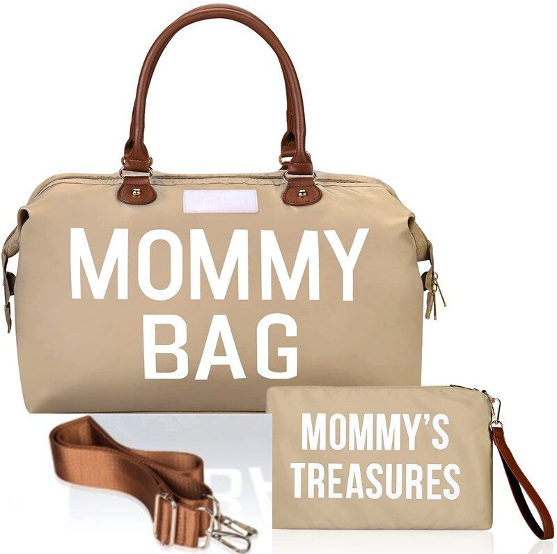 Travel-Mommy-Baby-Diaper-Bag-with-Embroidery-Letters-and-Milk-Bottle-Insulation-Koko Mee