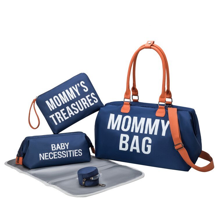 5Pc Embroidered Travel Mommy Diaper Bag I Portable Maternity Bag-Koko Mee-Koko Mee