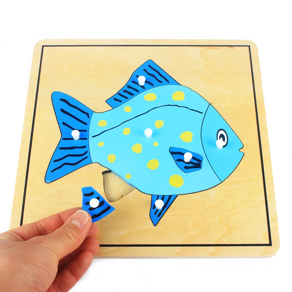 Kids Wooden Puzzle - Montessori - Koko Mee - Fish