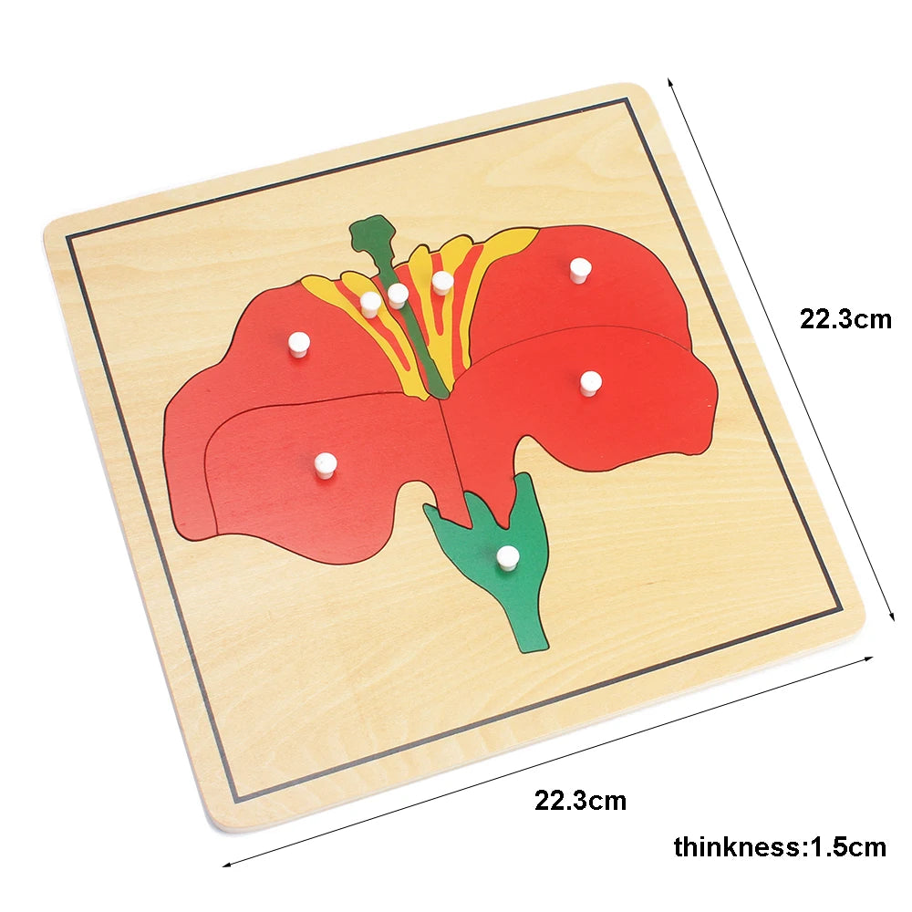 Kids Wooden Puzzle - Montessori - Koko Mee - Flower