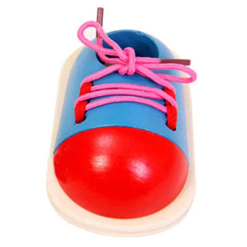 Educational Toddler Lacing Shoes Toy I Montessori-Inspired Toys.  Koko Mee