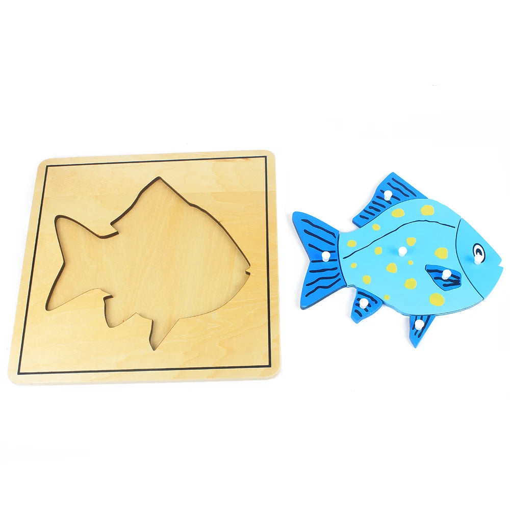 Kids Wooden Puzzle - Montessori - Koko Mee - Fish