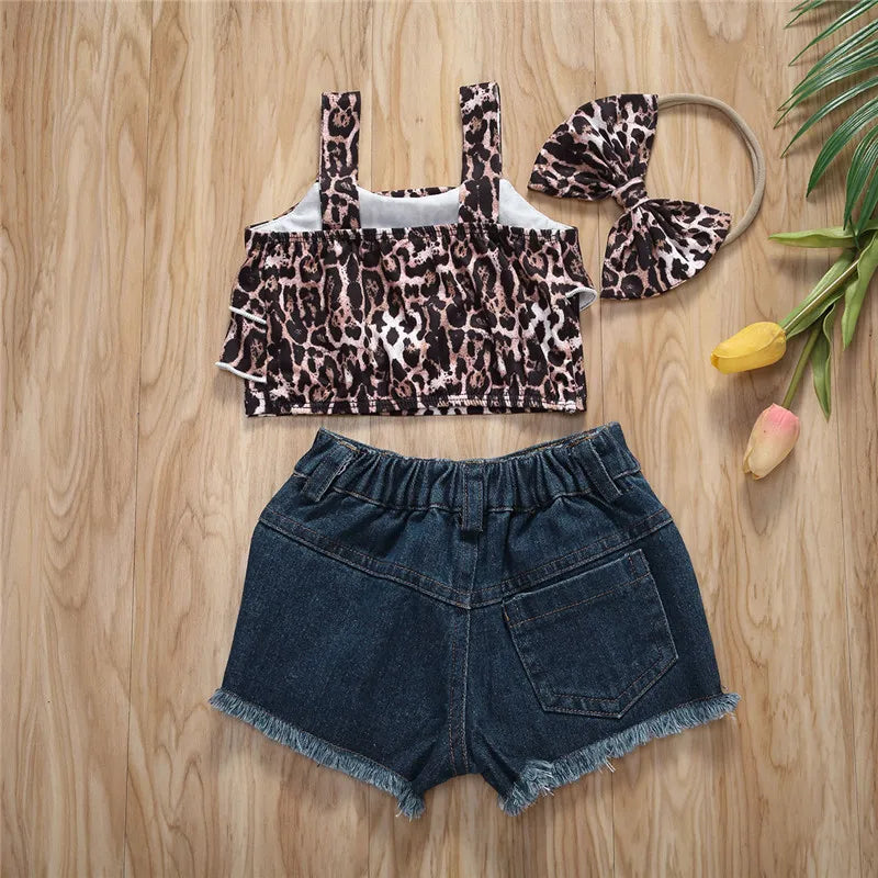 Baby Girls Leopard Print Outfit - Koko Mee