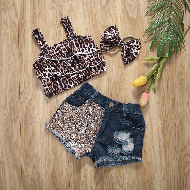 Baby Girls Leopard Print Outfit - Koko Mee