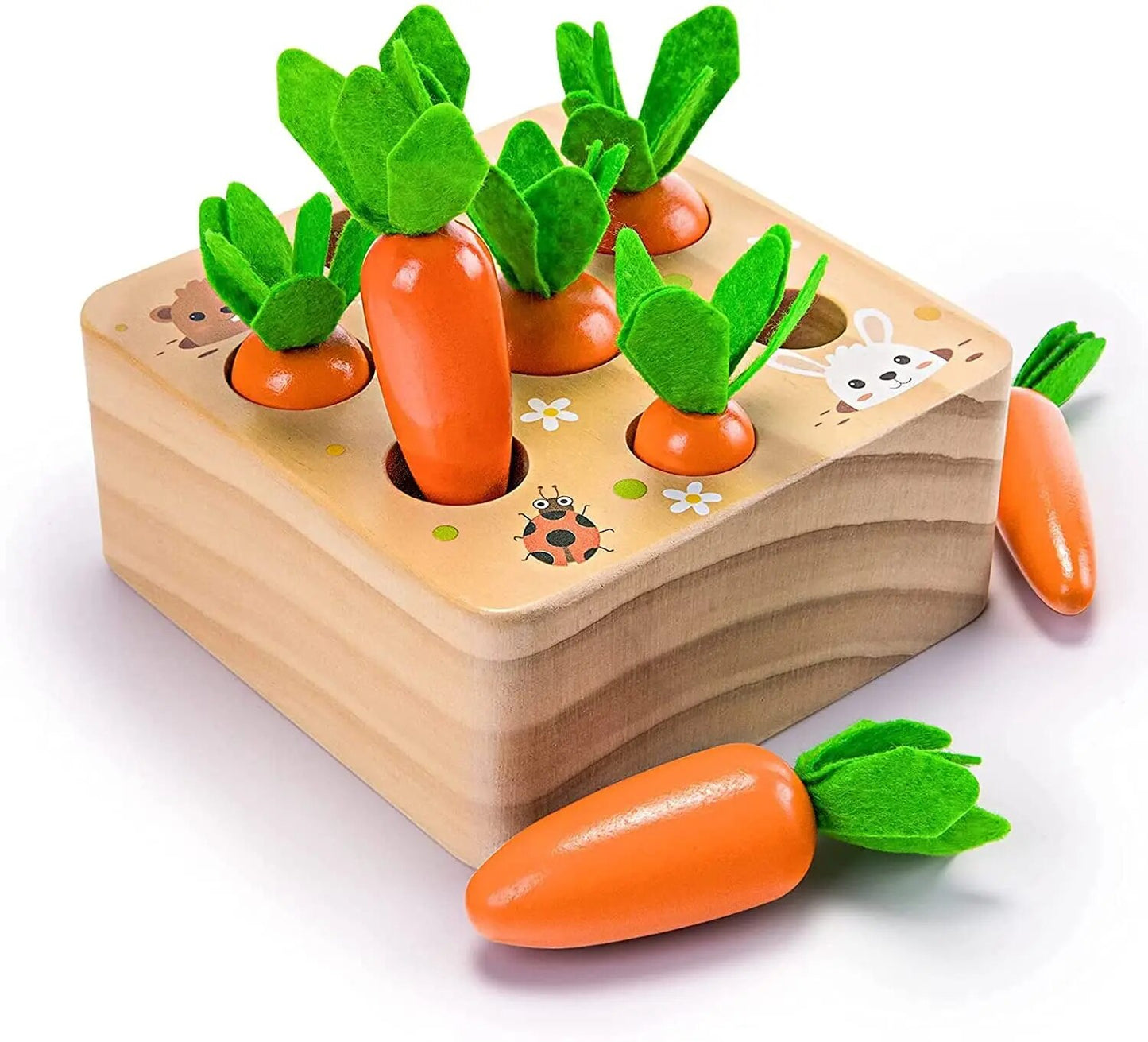 Kid's Pull Carrot Wooden Set - Koko Mee - Montessori